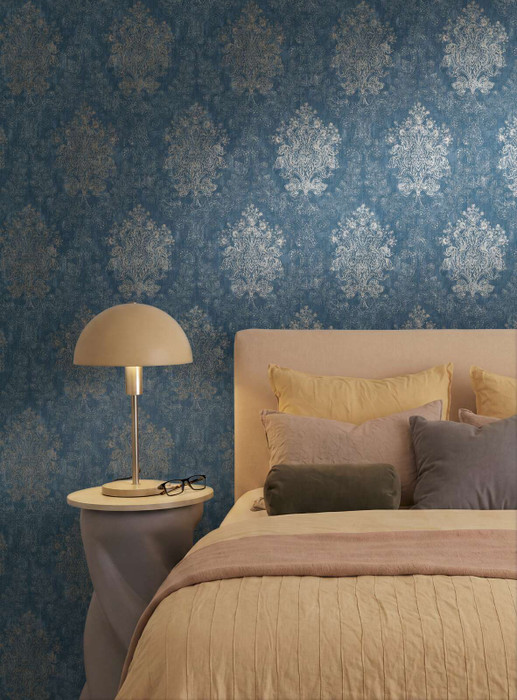 Gilded Damask - Blue