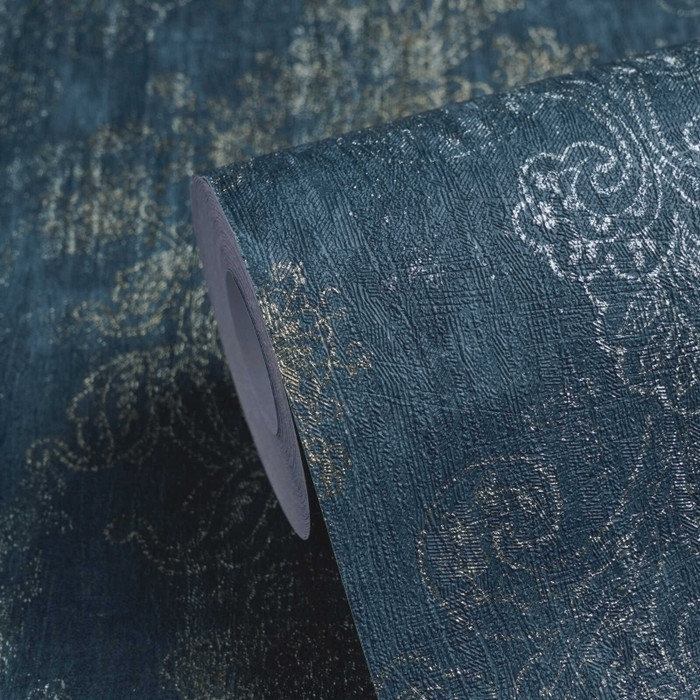 Gilded Damask - Blue