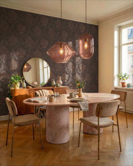 Gilded Damask - Brown