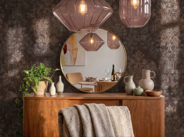 Gilded Damask - Brown