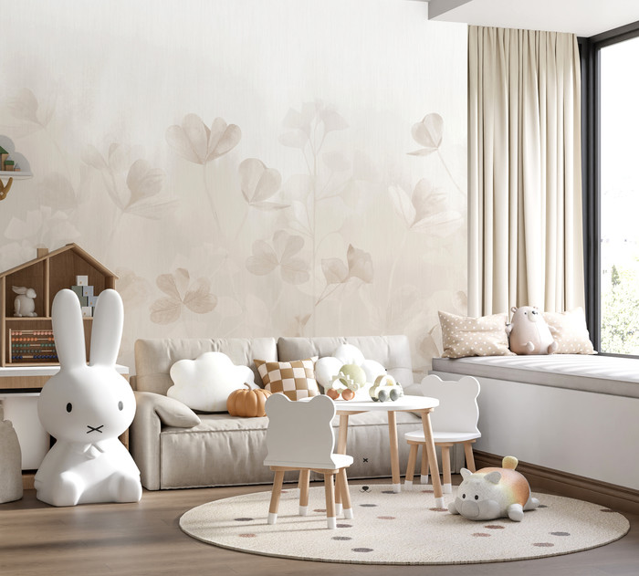 Mural - Clover Lane Taupe (Per Sqm)