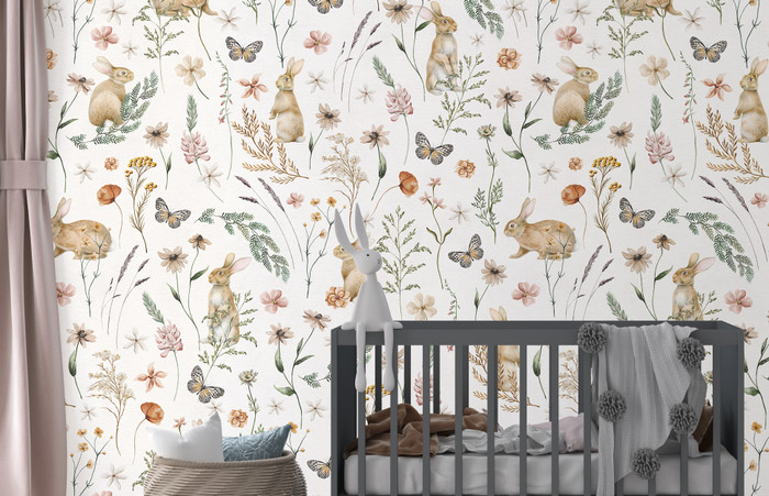 Mural - Country Rabbits (Per Sqm)