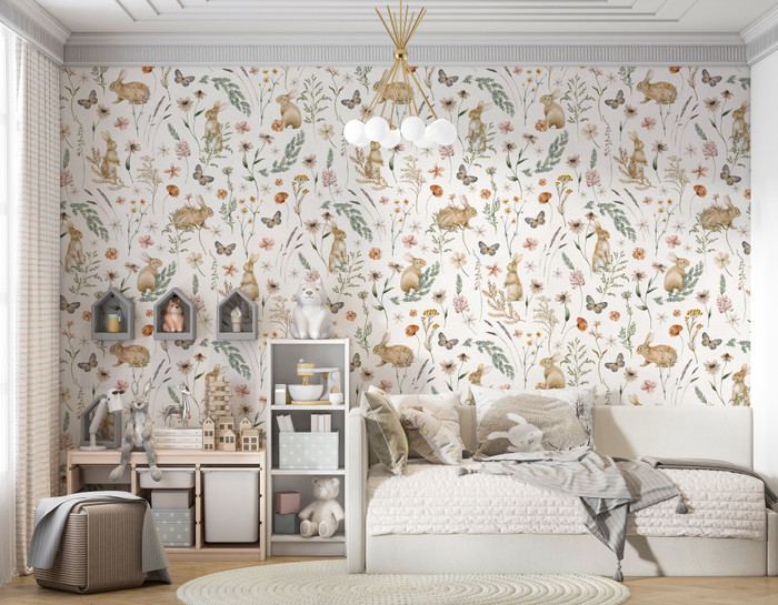 Mural - Country Rabbits (Per Sqm)