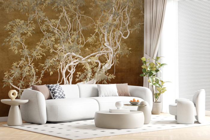 Mural - Fresco Tree Golden (Per Sqm)