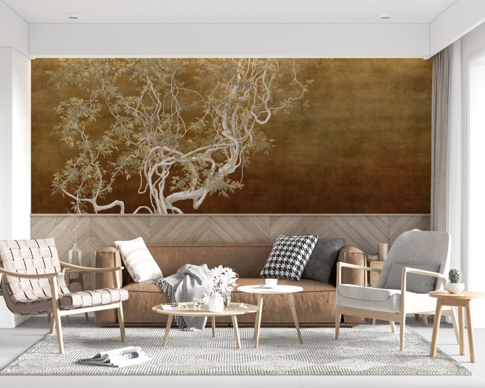 Mural - Fresco Tree Golden (Per Sqm)