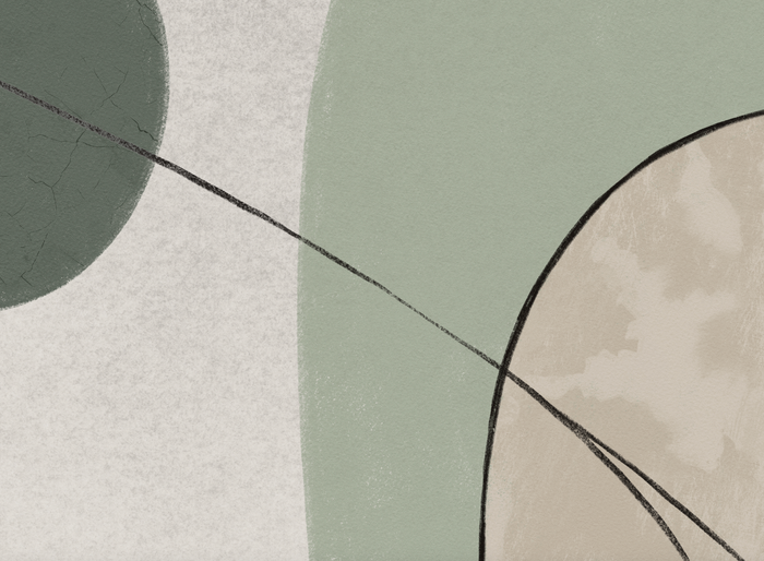 Mural - Boho Abstract Green (Per Sqm)