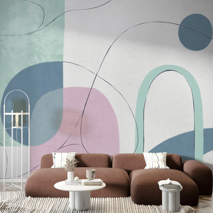 Mural - Boho Abstract Pastel (Per Sqm)