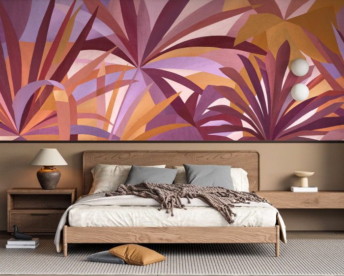 Mural - Paint Palms Sunset (Per Sqm)