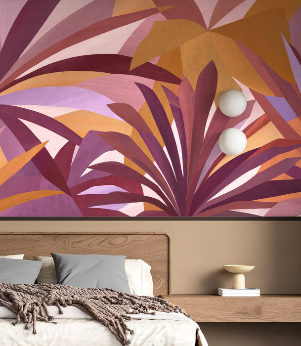 Mural - Paint Palms Sunset (Per Sqm)