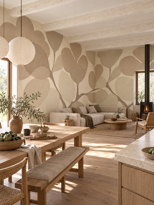 Mural - Emil's Bouquet Sepia (Per Sqm)