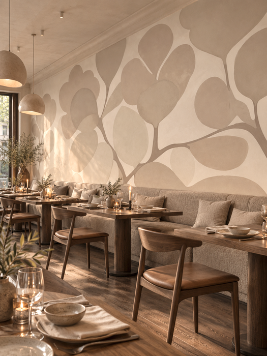 Mural - Emil's Bouquet Sepia (Per Sqm)