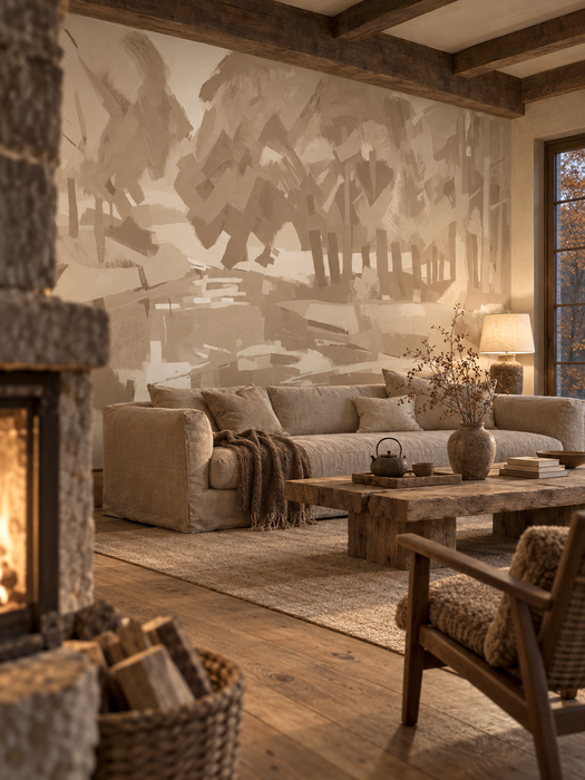Mural - Velvet Forest Sepia (Per Sqm)