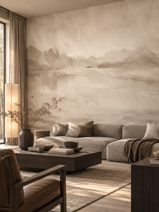 Mural - Velvet Horizon Sepia (Per Sqm)