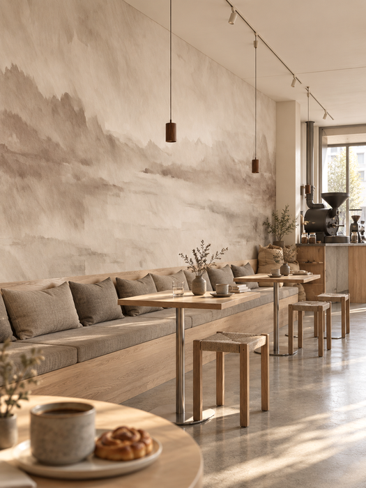 Mural - Velvet Horizon Sepia (Per Sqm)