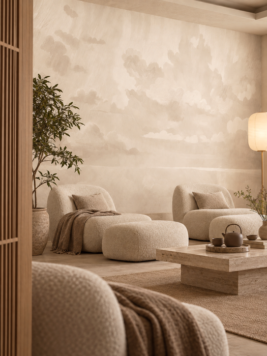 Mural - Velvet Smoke Sand (Per Sqm)