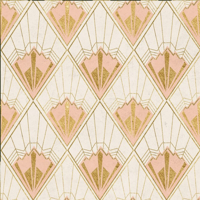 Pink Color Art Deco Wallpaper | Giffywalls