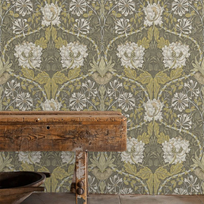 Honeysuckle & Tulip - Charcoal / Gold