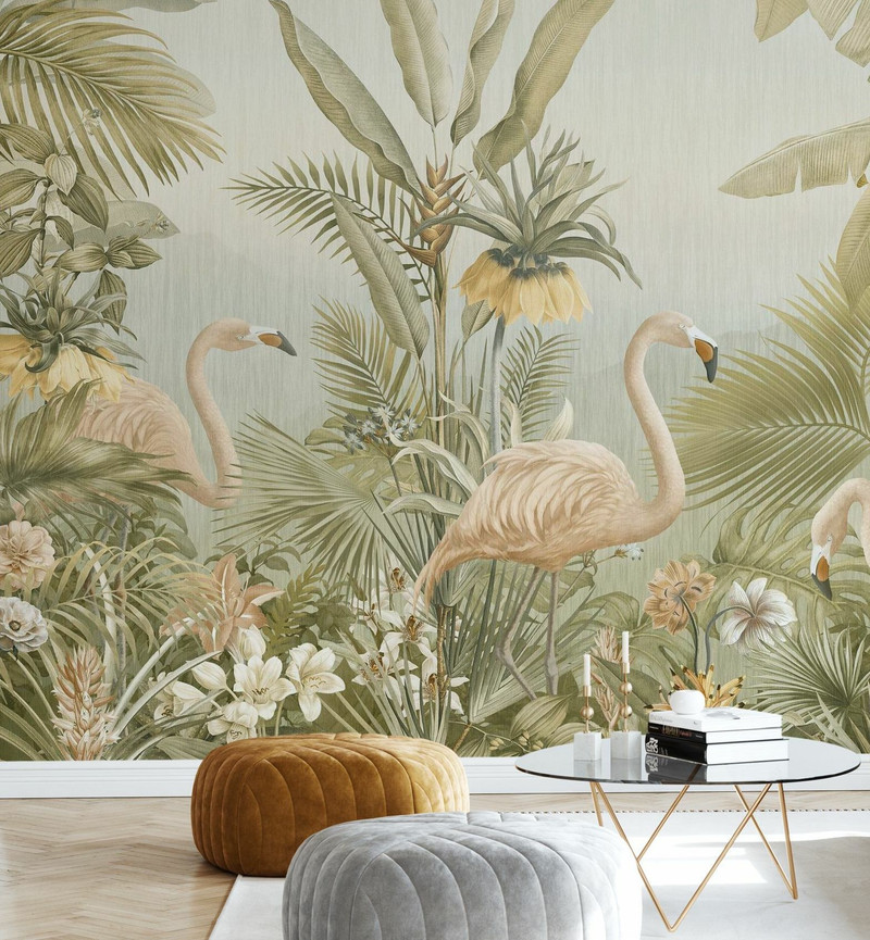 Mural - Flamingo Eden (Per Sqm)