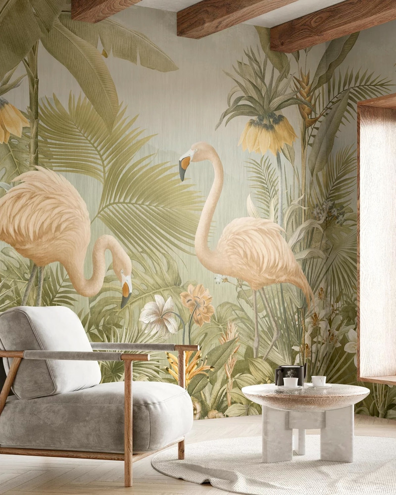 Mural - Flamingo Eden (Per Sqm)