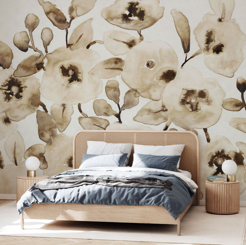 Mural - Blooming Umber (Per Sqm)