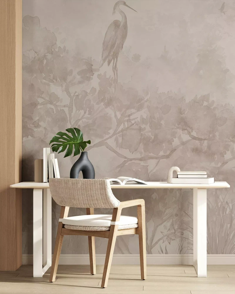 Mural - Up In The Trees Sepia (Per Sqm)