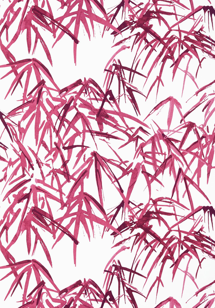Kyoto Leaves - Fuchsia