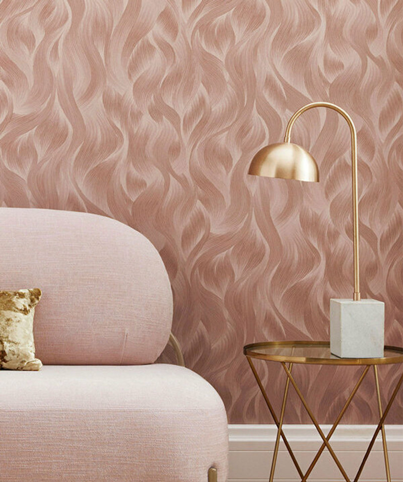 Wave Pattern - Blush Pink