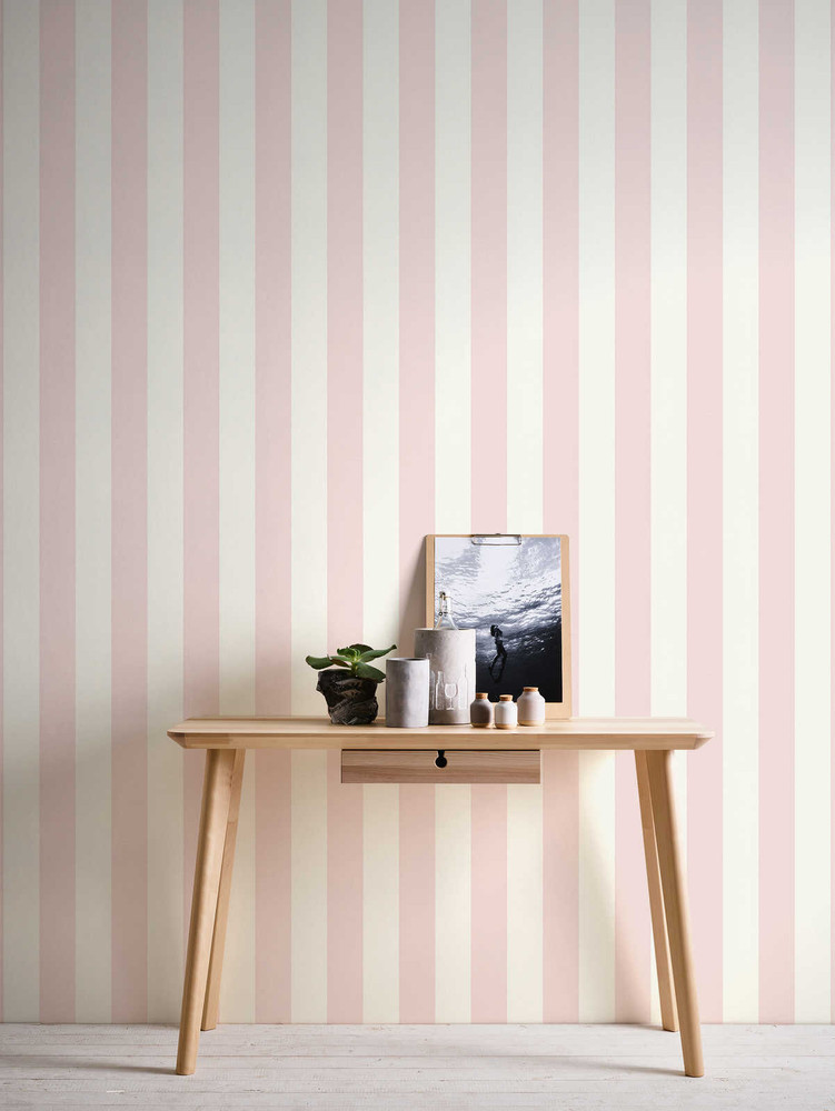 Striation - Pink / White