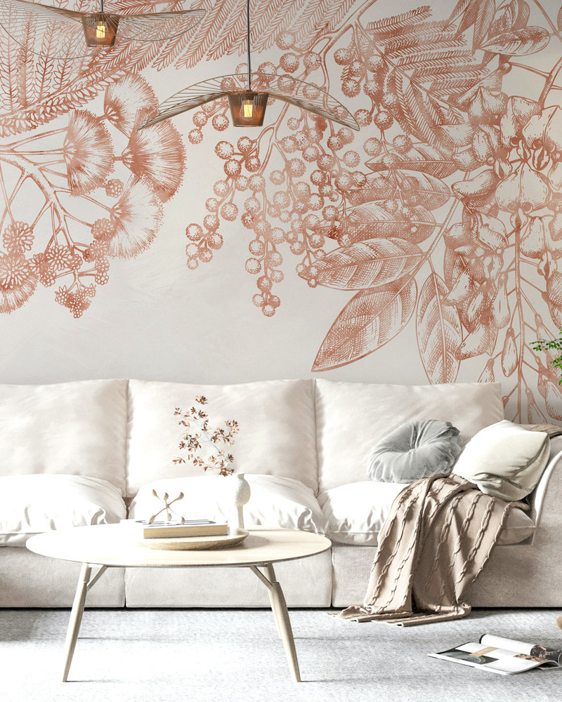 Mural - Wild Fern Coral (Per Sqm)