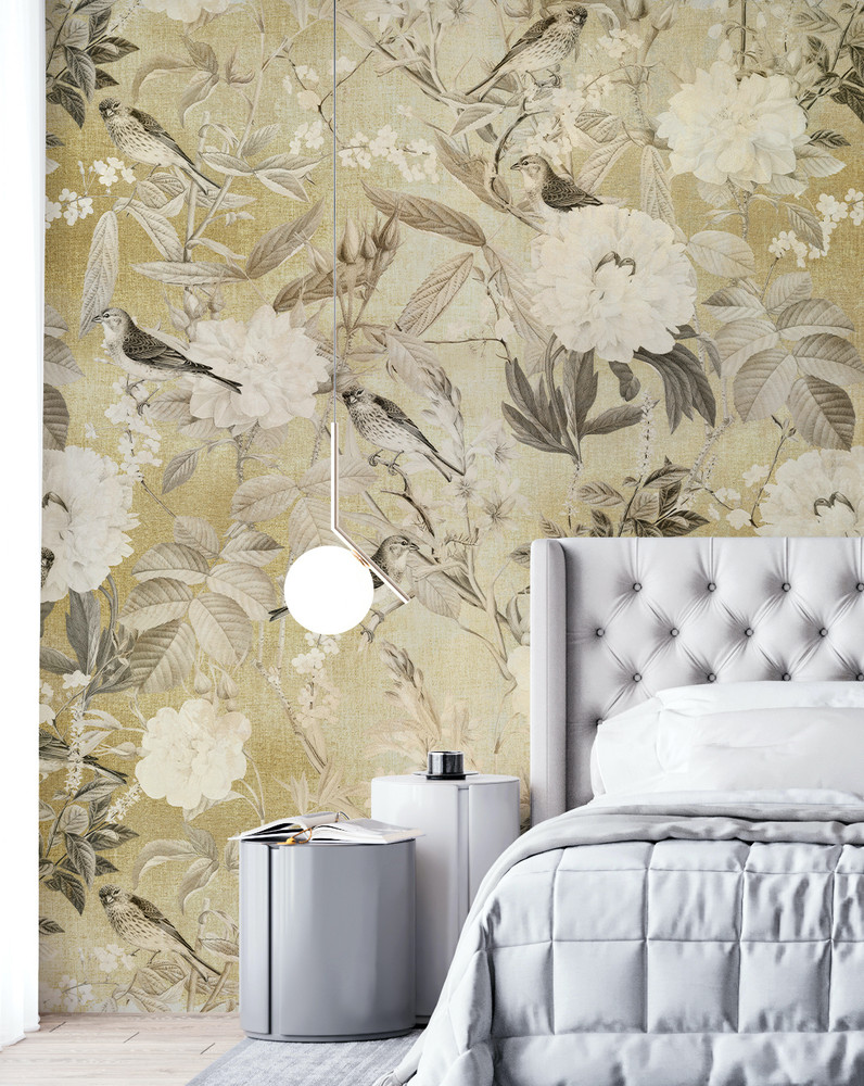 Mural - Botanical Beauty Ochre (Per Sqm)