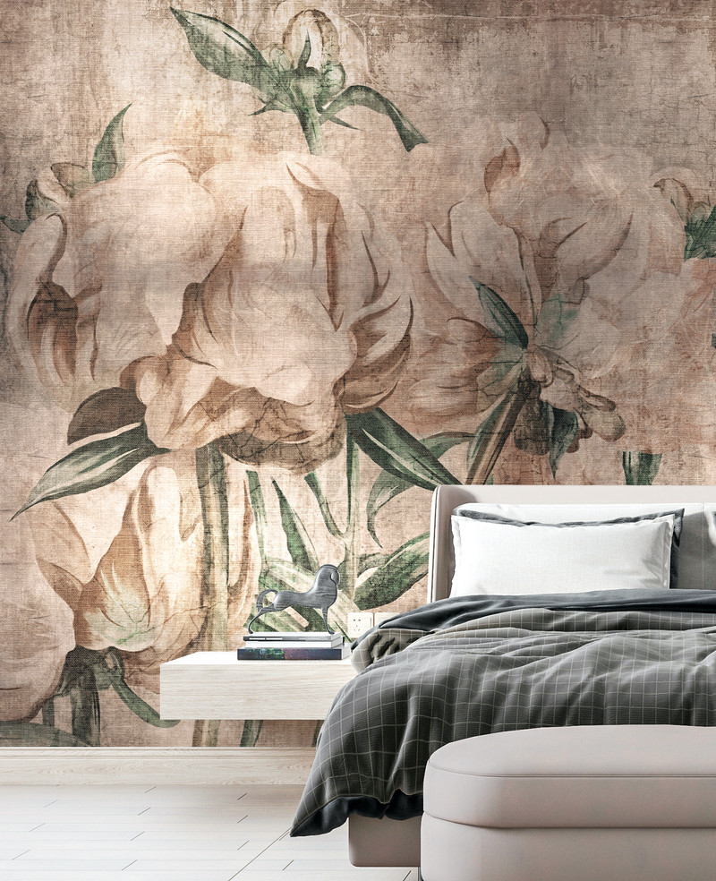 Mural - Vintage Peonies (Per Sqm)