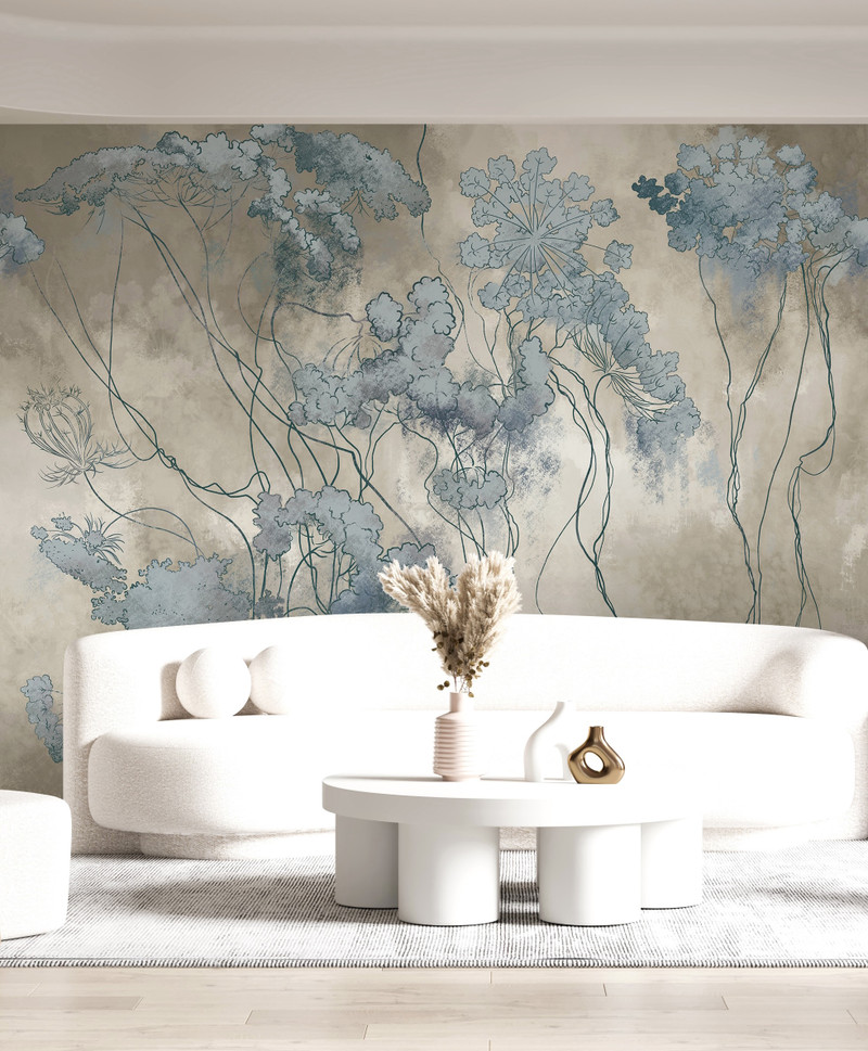 Mural - Wild Flora Gilt (Per Sqm)