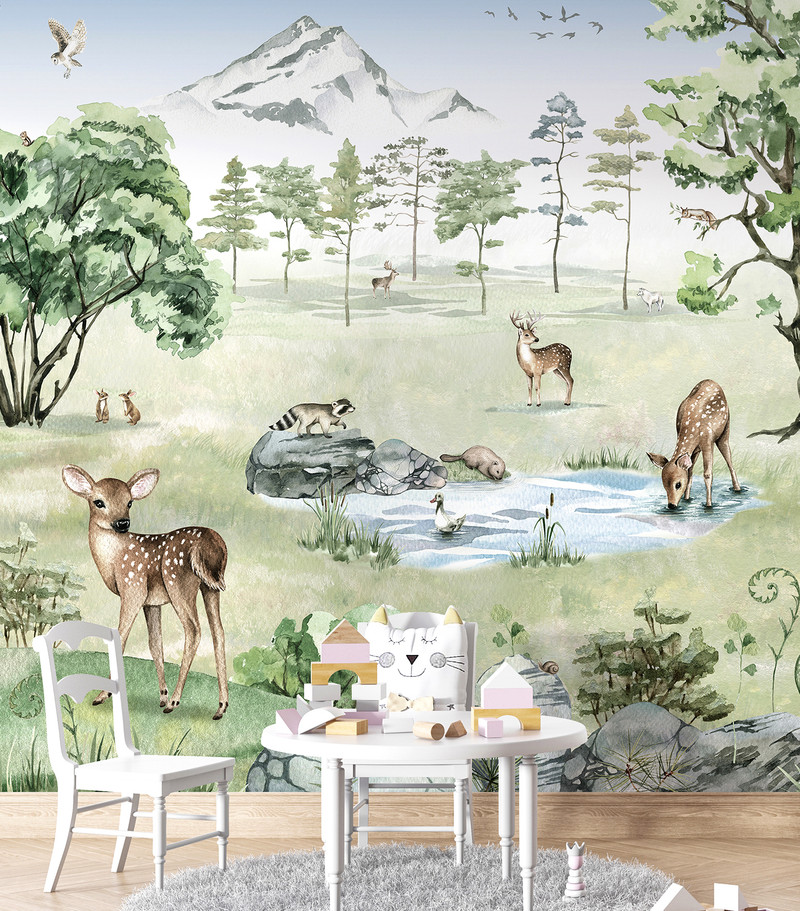 Mural - Deer Forest II (Per Sqm)