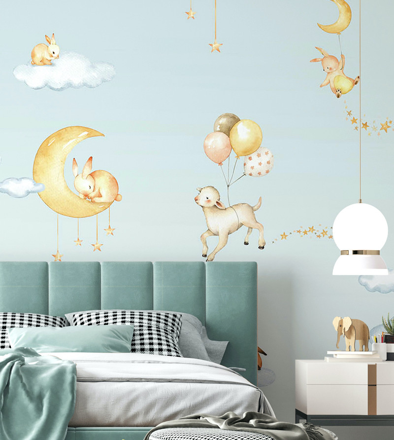 Mural - Sweet Dreams Blue (Per Sqm)