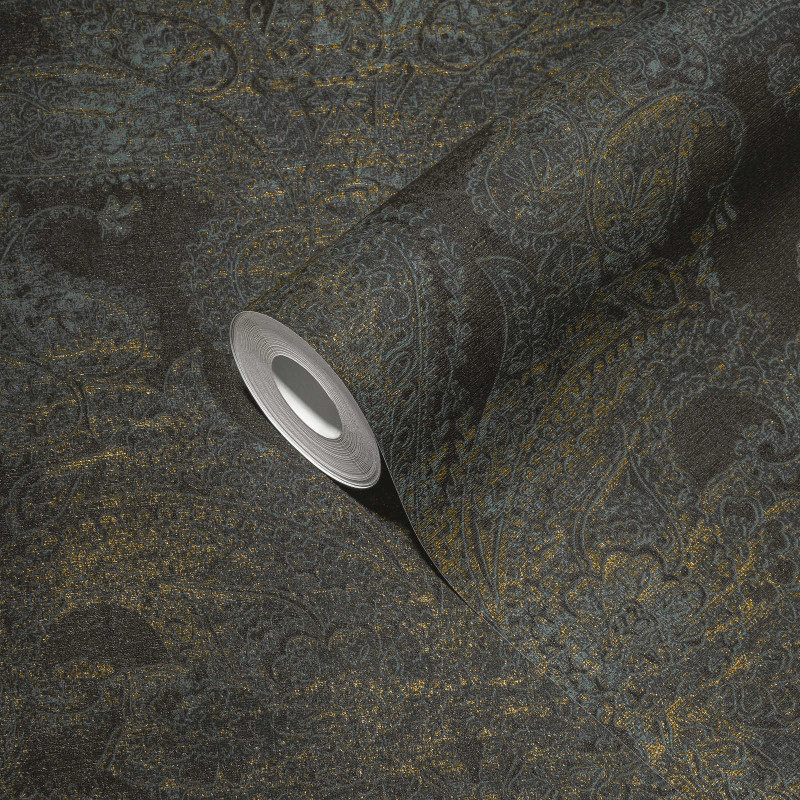 Ornate Damask - Black