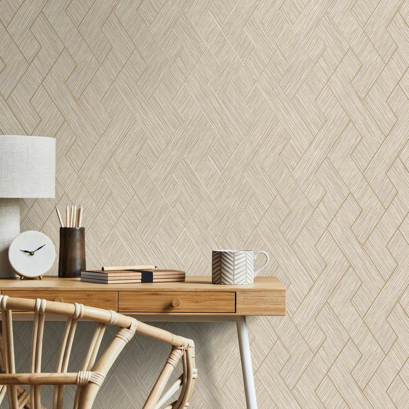 Grasscloth Geo - Natural