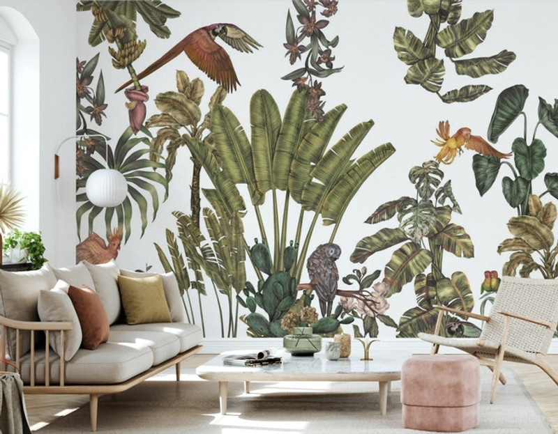 Mural - Parrot Tropical Home 4.7m x 3.1m