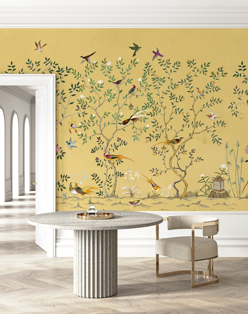 Mural - Birds of the South Yellow (Per Sqm)