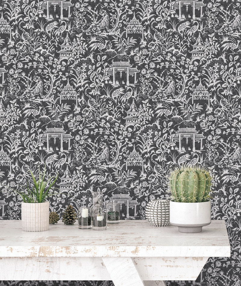 Oriental Toile - Black