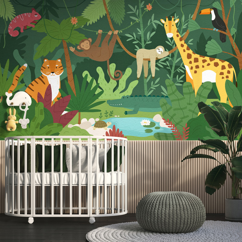 Mural - Jungle Scene (Per Sqm)