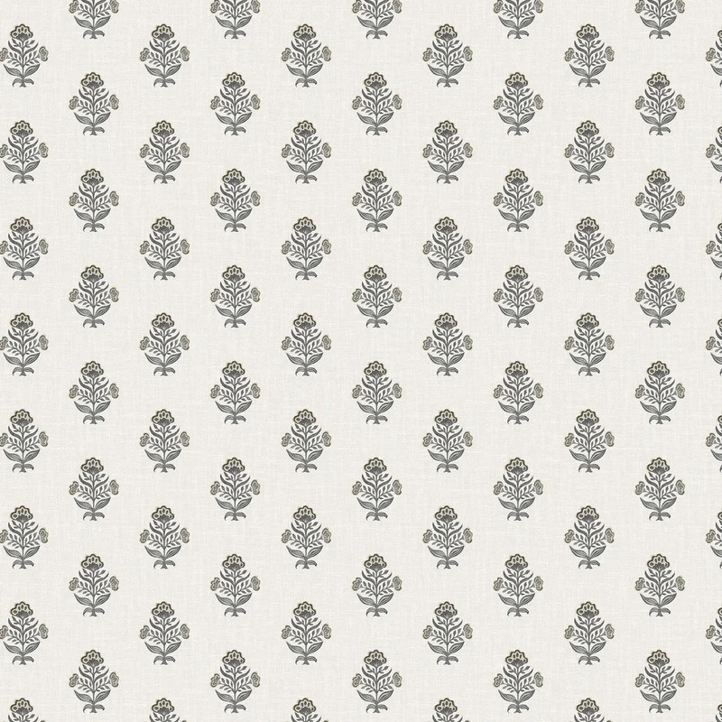 Hollyhock - Ivory / Black
