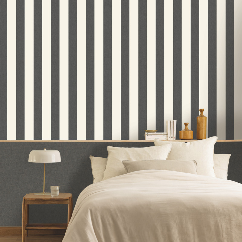 Linen Lines - Faded Black