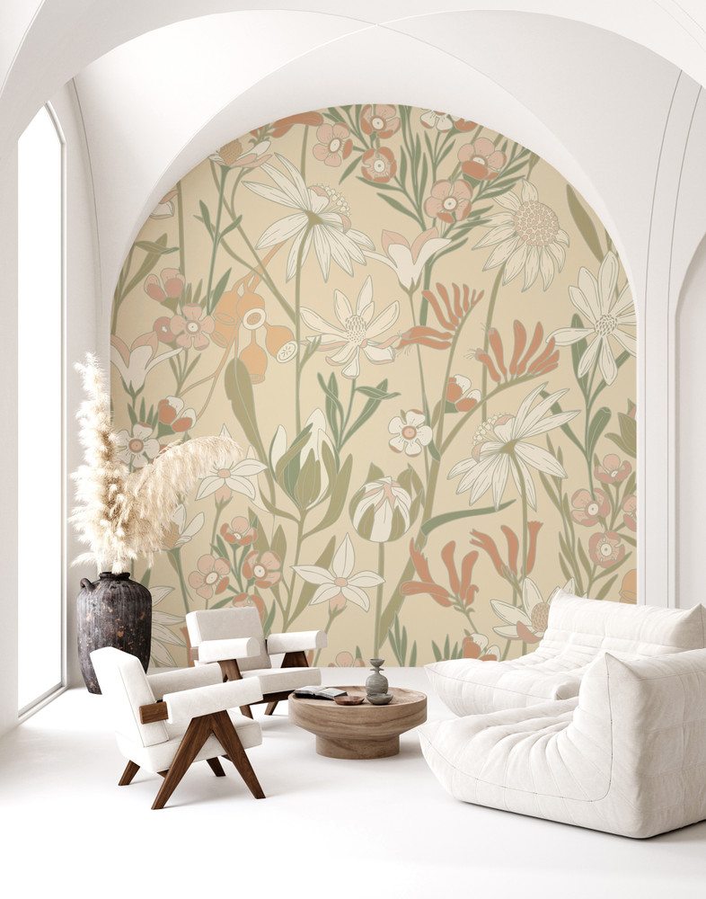 Mural - Bushwalk Cream (Per Sqm)