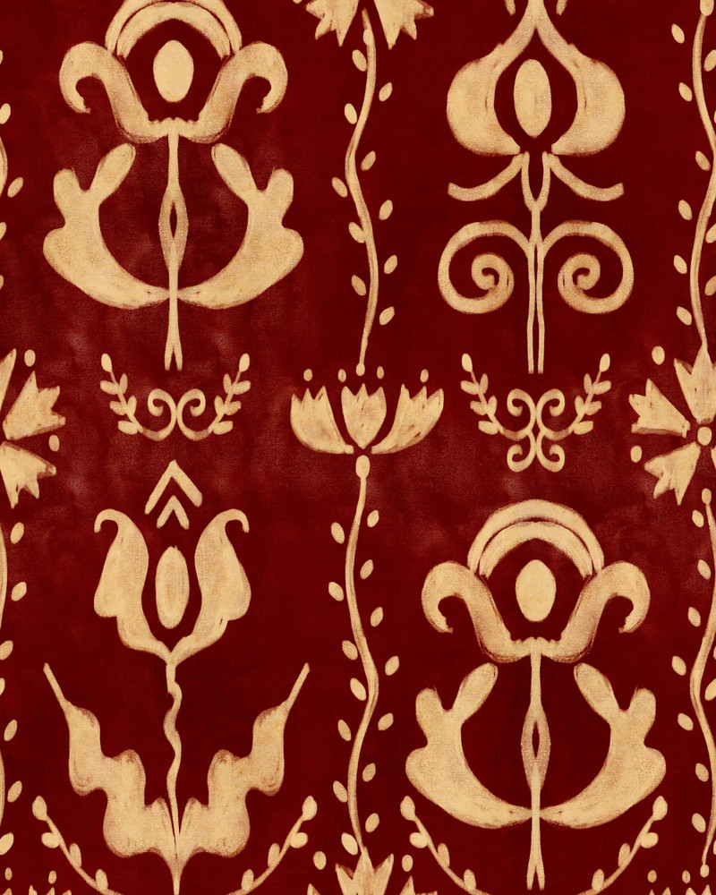 Grandma's Stencil - Scarlet