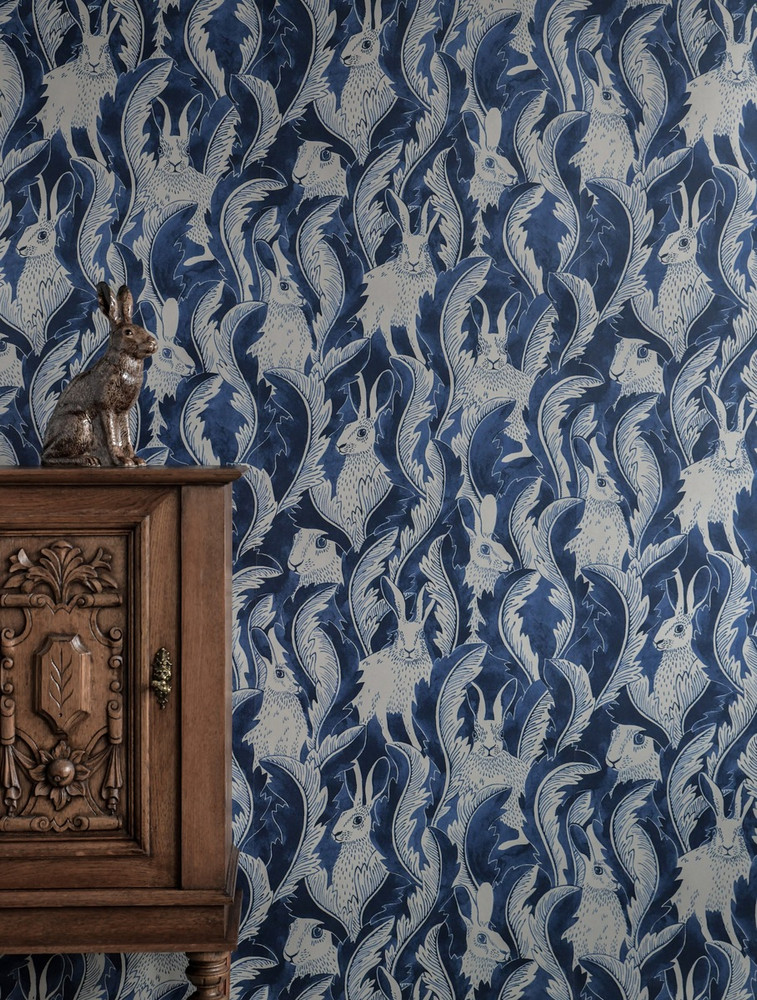 Hares In Hiding - Dark Denim