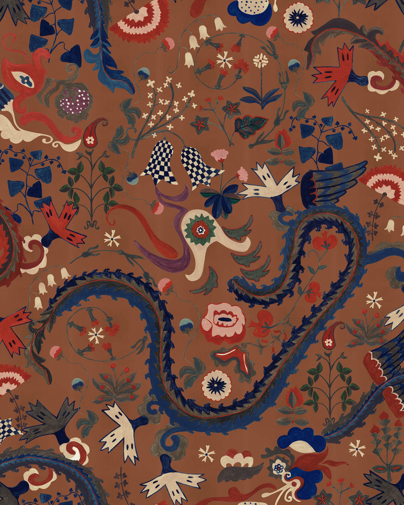 Dragon Flower - Golden Brown 