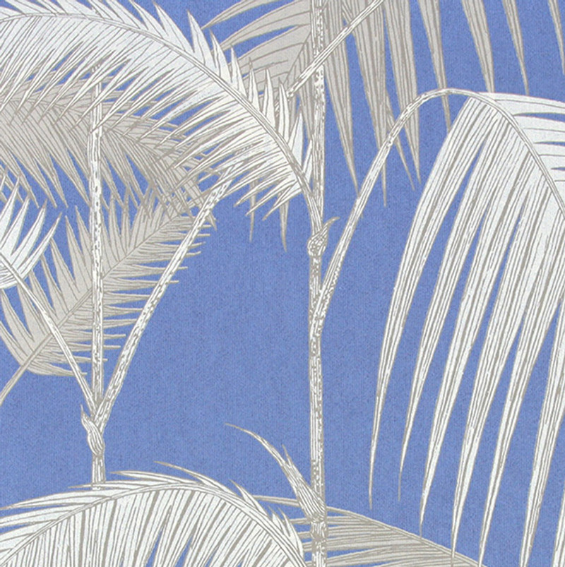 Palm Jungle - Metallic Blue