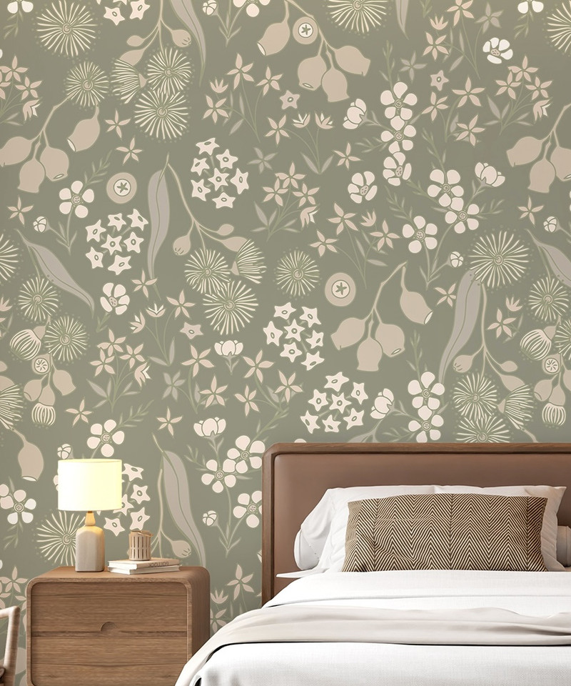 Mural - Terra Floral Sage (Per Sqm)