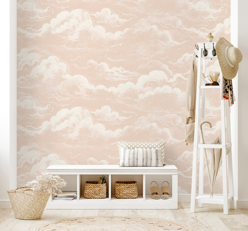 Mural - Cloud Relief Salmon (Per Sqm)