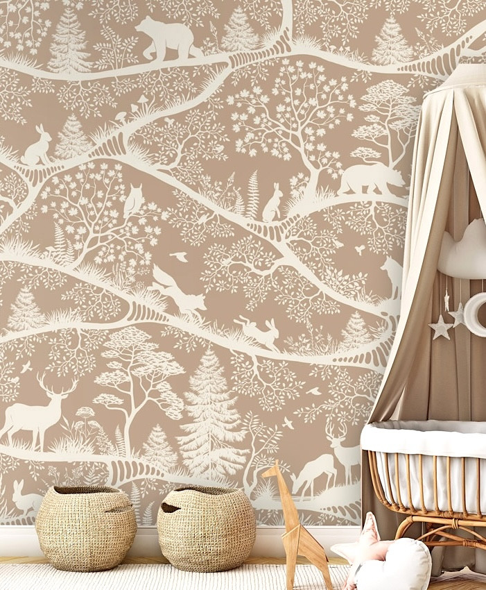 Mural - Nordic Nature Brown (Per Sqm)